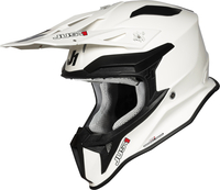 Just1 J18 Solid Motocross Helmet,  white,  Size M,  white,  Size M