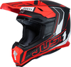 Just1 J22 Carbon Fluo 2.0 Motocross Helmet,  white-red,  Size XL for Men