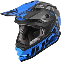 Just1 J32 Pro Kick Kids Helmet,  black-blue,  Size L,  black-blue,  Size L