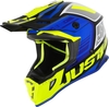 Just1 J38 Blade Motocross Helmet,  yellow-blue,  Size XL,  yellow-blue,  Size XL
