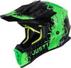 Just1 J38 Mask Motocross Helmet,  black-green,  Size XS,  black-green,  Size XS