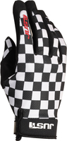 Just1 Racer Motocross Gloves,  black-white,  Size 2XL,  black-white,  Size 2XL