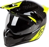 Klim Krios Twotrak Carbon Motocross Helmet,  black-yellow,  Size M,  black-yellow,  Size M