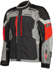 Klim Latitude Red Motorcycle Textile Jacket,  black-red,  Size 52,  black-red,  Size 52