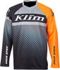 Klim Revolt Snowmobile Jersey,  black-grey-orange,  Size L