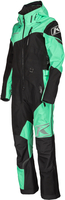 Klim Shredsa Ladies One Piece Snowmobile Suit,  black-green,  Size 2XL for Women