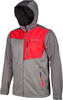 Klim Transition Hoody,  grey-red,  Size XL,  grey-red,  Size XL