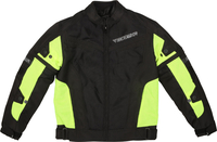 Modeka X-Vent Kids Motorcycle Textile Jacket,  black-yellow,  Size 2XS 128