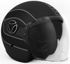MOMO Arrow Jet Helmet Black Matt / Grey,  black-grey,  Size XS,  black-grey,  Size XS