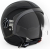 MOMO Avio Pro Carbonio Black/Silver Jet Helmet,  Size 2XS,  carbon,  Size 2XS