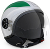 MOMO Avio Pro Italia Jet Helmet,  white-pink-green,  Size 2XS,  white-pink-green,  Size 2XS