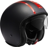 MOMO Blade Jet Helmet,  black-red,  Size XL,  black-red,  Size XL