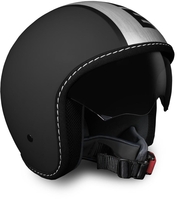 MOMO Blade Jet Helmet,  black-silver,  Size XL,  black-silver,  Size XL