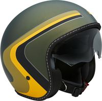 MOMO Eagle Vintage Jet Helmet,  green,  Size M L,  green,  Size M L