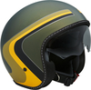 MOMO Eagle Vintage Jet Helmet,  green,  Size S,  green,  Size S