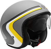 MOMO Eagle Vintage Jet Helmet,  grey,  Size L,  grey,  Size L