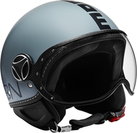 MOMO FGTR Classic Grey Matt Jet Helmet,  Size XL,  grey,  Size XL