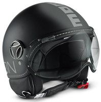 MOMO FGTR Classic Jet Helmet Black Matt / Silver,  black-silver,  Size 2XS,  black-silver,  Size 2XS