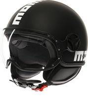 MOMO FGTR Classic Mono Jet Helmet,  black,  Size XL for Men