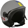MOMO FGTR Classic Multicolor Jet Helmet,  grey,  Size 2XS,  grey,  Size 2XS