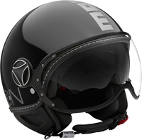 MOMO FGTR Evo Glossy Jet Helmet,  black,  Size XL,  black,  Size XL
