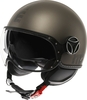 MOMO FGTR Evo Hip Jet Helmet,  brown,  Size M for Men