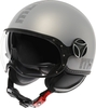 MOMO FGTR Evo Hip Jet Helmet,  grey,  Size S for Men
