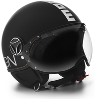 MOMO FGTR EVO Jet Helmet Black Matt / White,  black-white,  Size 2XS,  black-white,  Size 2XS