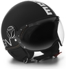 MOMO FGTR EVO Jet Helmet Black Matt / White,  black-white,  Size XS,  black-white,  Size XS