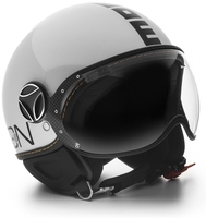 MOMO FGTR EVO Jet Helmet White Quarz Glossy / Black,  Size L,  white,  Size L