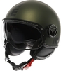 MOMO FGTR Evo Mono Jet Helmet,  green,  Size M for Men
