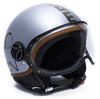 MOMO FGTR Heritage Jet Helmet,  silver,  Size 2XS,  silver,  Size 2XS