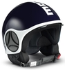 MOMO Minimomo Blue Navy Glossy Logo White Jet Helmet,  white-turquoise-blue,  Size 2XS,  white-turquoise-blue,  Size 2XS