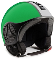 MOMO Minimomo Green / Black Jet Helmet,  Size 2XS,  green,  Size 2XS