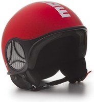 MOMO Minimomo Red Matt Logo White Jet Helmet,  Size 2XS,  red,  Size 2XS