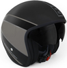 MOMO Raptor Jet Helmet Black Matt / Dark Silver,  black-grey,  Size M,  black-grey,  Size M