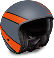MOMO Raptor Jet Helmet Grey Matt / Red,  grey-silver,  Size M,  grey-silver,  Size M