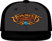 Monster Garage Basic Logo Flatbill Snapback Cap,  black-grey,  Size L,  black-grey,  Size L