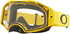 Oakley Airbrake Clear Motocross Goggles,  black-yellow