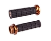 ODI V-Twin Lock-on™ Hart-Luck Signature Full-Waffle Grip Set (Throttle By Wire)- Harley Davidson 2008-,  black