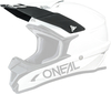 Oneal 1Series Solid Helmet Peak,  white,  white,  Size One Size