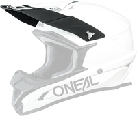 Oneal 1Series Solid Helmet Peak,  white,  white,  Size One Size