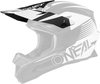 Oneal 1Series Stream Helmet Peak,  black-white,  black-white,  Size One Size