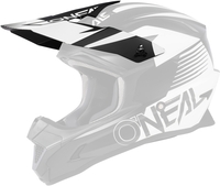 Oneal 1Series Stream Helmet Peak,  black-white,  black-white,  Size One Size