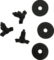 Oneal 2/3/5/10,  Backflip,  Fury,  Warp Visor Screw Set,  black,  black,  Size One Size