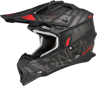 Oneal 2Series Glitch Motocross Helmet,  black-grey,  Size M,  black-grey,  Size M