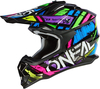 Oneal 2Series Glitch Motocross Helmet,  multicolored,  Size S for Men