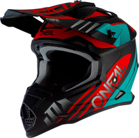 Oneal 2Series Spyde Motocross Helmet,  black-red-green,  Size M,  black-red-green,  Size M
