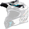Oneal 2Series Villain Youth Helmet Peak,  white,  white,  Size One Size