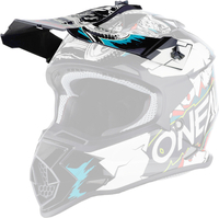 Oneal 2Series Villain Youth Helmet Peak,  white,  white,  Size One Size